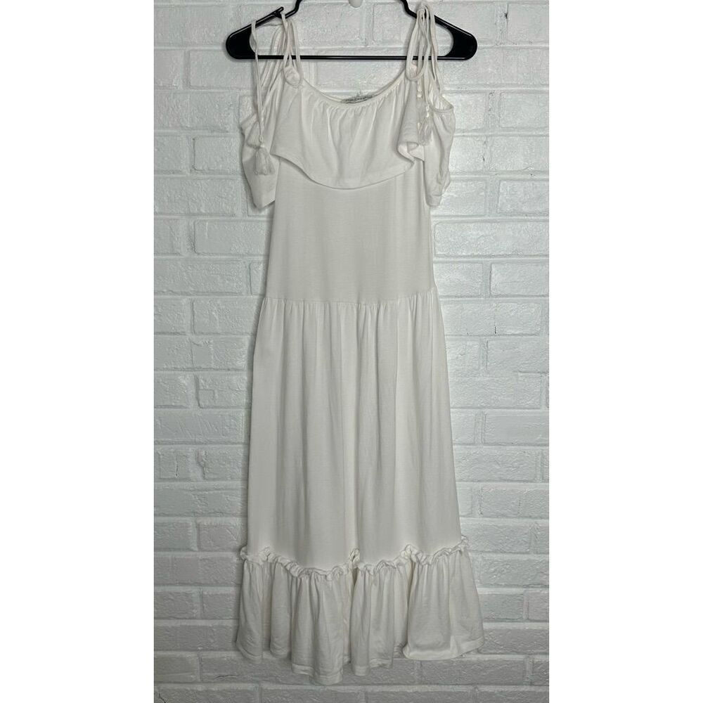 Rebecca Minkoff Mojave White Off Shoulder Tiered Maxi Dress size XS